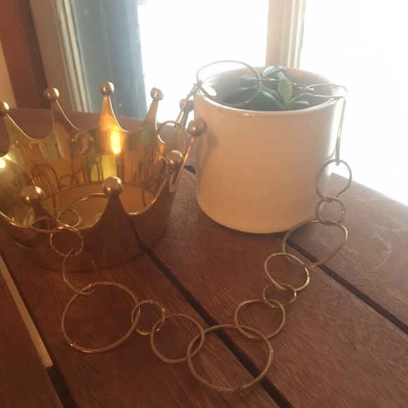 Gold Hoop Necklace Anthropology - Picture 4 of 8